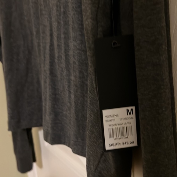 Bebe Sport long sleeve t shirt for women. New with tags. Size M - Picture 4 of 7